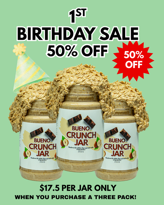 3 Pack Bueno Crunch Jar