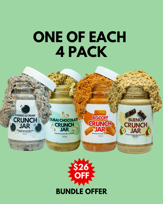 4 Pack l Dubai Choc - Bueno - Biscoff - Cookies & Cream