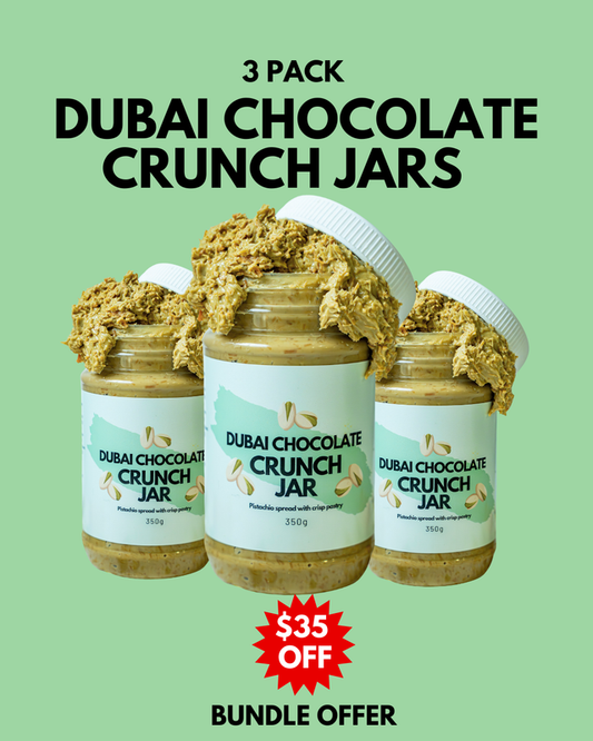 3 Pack Dubai Chocolate Crunch Jar